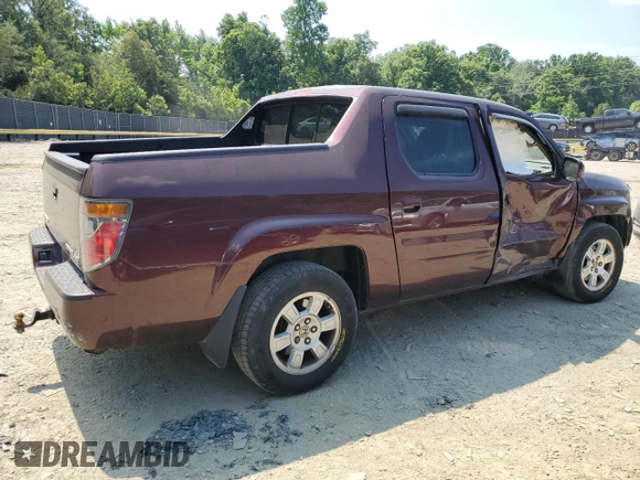 2008 Honda Ridgeline RTL with VIN 2HJYK16548H529430, listed as a Copart auction lot 58760664 with 170,682 mi miles and Salvage Title. Bid and sale history available at carsss.com. Image 3.