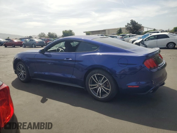 2016 Ford Mustang EcoBoost with VIN 1FA6P8THXG5243680, listed as a Copart auction lot 56953615 with 74,525 mi miles and Salvage title. Bid and sale history available at DreamBid. Image 2.