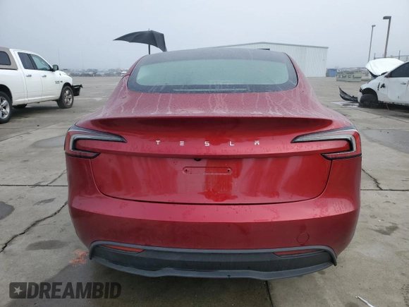 2024 Tesla Model 3 with VIN 5YJ3E1EA1RF731816, listed as a Copart auction lot 49632735 with Not Provided miles and Salvage Title. Bid and sale history available at DreamBid. Image 6.