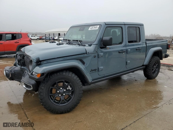 2024 Jeep Gladiator Willys with VIN 1C6HJTAG4RL133988, listed as a Copart auction lot 43078465 with 3,452 mi miles and Salvage Title. Bid and sale history available at carsss.com. Image 1.