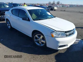 2014 Dodge Avenger SE z VIN 1C3CDZAB1EN116800, wystawiony jako IAAI lot #41668822 z przebiegiem 190 583 mil mil oraz . Historia ofert i sprzedaży dostępna na DreamBid. Obrazek 1.