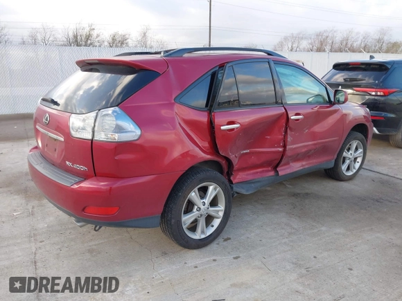 2008 Lexus RX 400h with VIN JTJGW31U082851762, listed as a IAAI auction lot 41232400 with 104,326 mi miles and . Bid and sale history available at DreamBid. Image 4.