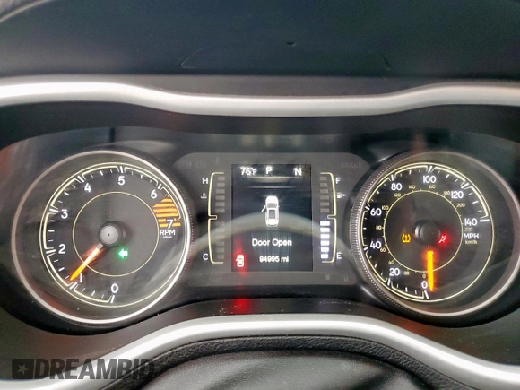 2018 Jeep Cherokee Latitude Plus with VIN 1C4PJLLB6JD518540, listed as a Copart auction lot 57513175 with 94,995 mi miles and Salvage title. Bid and sale history available at DreamBid. Image 9.