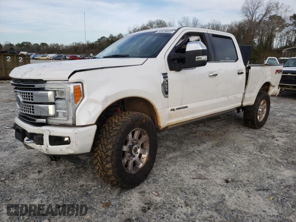 2017 Ford F-250 Lariat with VIN 1FT7W2BT6HED83358, listed as a Copart auction lot 32676022 with Not provided miles and Salvage title. Bid and sale history available at DreamBid. Image 2.