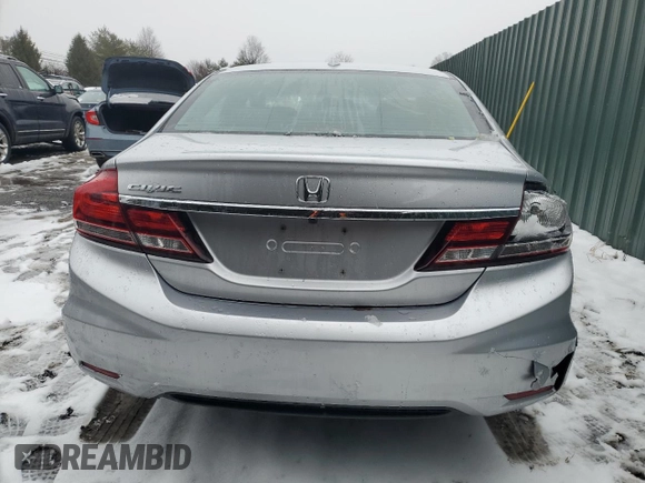 2014 Honda Civic EX-L with VIN 19XFB2F91EE233096, listed as a Copart auction lot 42811615 with 164,176 mi miles and Salvage Title. Bid and sale history available at DreamBid. Image 6.