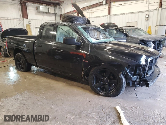2018 Ram 1500 Express with VIN 1C6RR7FTXJS242136, listed as a Copart auction lot 43618905 with 0 mi miles and Salvage Title. Bid and sale history available at carsss.com. Image 4.