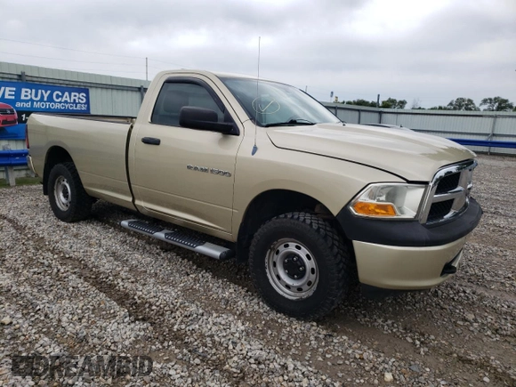 2011 Ram 1500 ST with VIN 3D7JV1EP7BG540693, listed as a Copart auction lot 72551334 with 131,212 mi miles and Salvage Title. Bid and sale history available at carsss.com. Image 4.