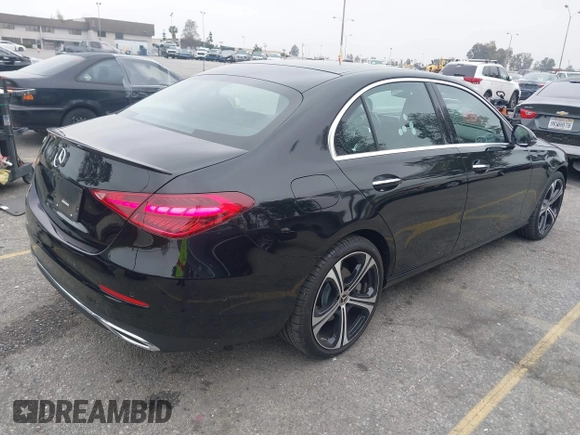 2024 Mercedes-Benz C 300 with VIN W1KAF4GBXRR199929, listed as a IAAI auction lot 41890900 with 4,381 mi miles and . Bid and sale history available at DreamBid. Image 4.