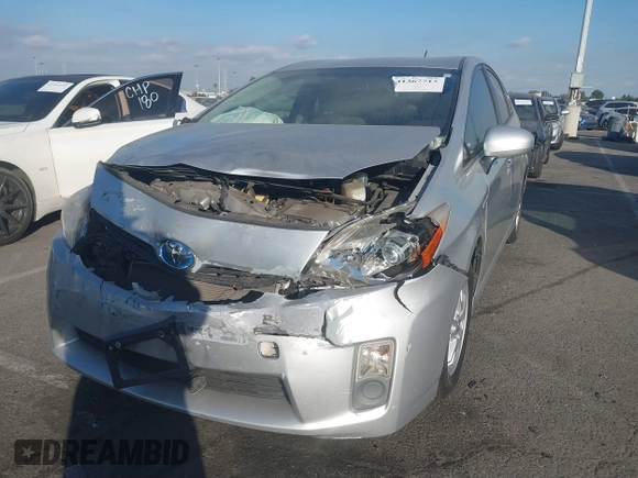 2010 Toyota Prius II with VIN JTDKN3DU2A0067810, listed as a IAAI auction lot 41367713 with 187,001 mi miles. Bid and sale history available at carsss.com. Image 17.