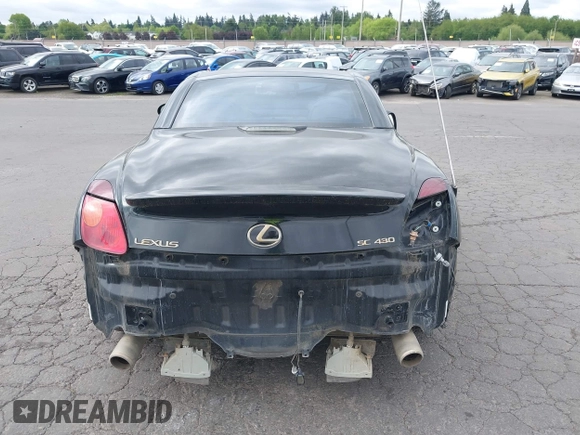 2003 Lexus SC with VIN JTHFN48YX30045446, listed as a IAAI auction lot 42138352 with 168,365 mi miles. Bid and sale history available at carsss.com. Image 16.