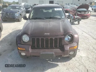 2004 Jeep Liberty Limited with VIN 1J4GL58K74W163637, listed as a Copart auction lot 62154015 with 93,645 mi miles and Salvage title. Bid and sale history available at DreamBid. Image 5.