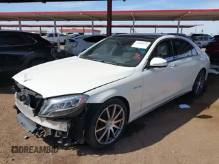 2017 Mercedes-Benz S 63 AMG z VIN WDDUG7JB8HA322077, wystawiony jako IAAI lot #41966636 z przebiegiem 59 373 mil mil oraz . Historia ofert i sprzedaży dostępna na DreamBid. Obrazek 2.