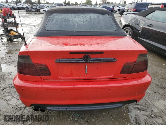 2006 BMW 3 Series 330Ci with VIN WBABW53446PZ39569, listed as a Copart auction lot 44373825 with 0 mi miles and Salvage Title. Bid and sale history available at carsss.com. Image 6.