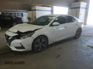 2021 Nissan Sentra SV with VIN 3N1AB8CV9MY269536, listed as a Copart auction lot 54705275 with 92,808 mi miles and Salvage title. Bid and sale history available at DreamBid. Image 1.