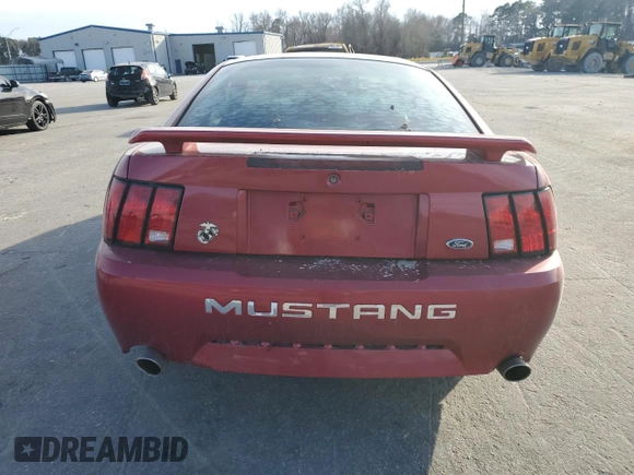 2003 Ford Mustang GT Deluxe with VIN 1FAFP42X43F447476, listed as a Copart auction lot 45862335 with 96,224 mi miles and Salvage Title. Bid and sale history available at carsss.com. Image 6.