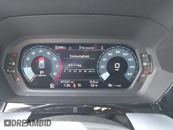 2022 Audi A3 Premium Plus z VIN WAUHUDGY7NA035370, wystawiony jako IAAI lot #42057595 z przebiegiem 47 227 mil mil oraz . Historia ofert i sprzedaży dostępna na DreamBid. Obrazek 7.