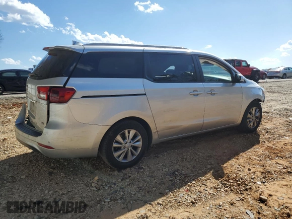 2017 Kia Sedona LX with VIN KNDMB5C11H6240857, listed as a Copart auction lot 50376625 with 218,161 mi miles and Salvage Title. Bid and sale history available at DreamBid. Image 3.