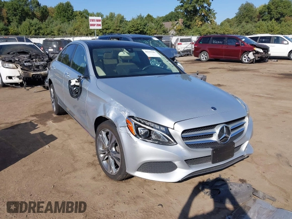 2018 Mercedes-Benz C C 300 with VIN WDDWF4KB2JR320325, listed as a IAAI auction lot 40359181 with 58,522 mi miles. Bid and sale history available at carsss.com. Image 1.