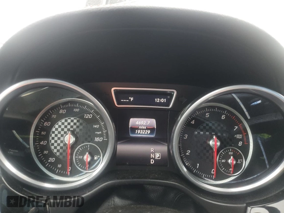 2016 Mercedes-Benz GLE 450 AMG with VIN 4JGED6EB2GA017633, listed as a Copart auction lot 55048555 with 193,229 mi miles and Salvage title. Bid and sale history available at DreamBid. Image 9.