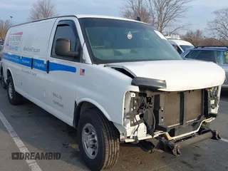 2021 Chevrolet Express Cargo with VIN 1GCWGBFP4M1208968, listed as a IAAI auction lot 41760207 with 105,226 mi miles and . Bid and sale history available at DreamBid. Image 1.