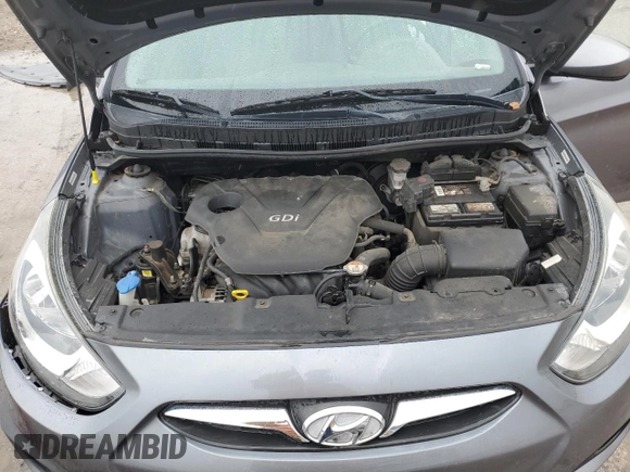 2014 Hyundai Accent GLS with VIN KMHCT4AE2EU649753, listed as a Copart auction lot 55332565 with 100,215 mi miles and Clean Title. Bid and sale history available at carsss.com. Image 11.