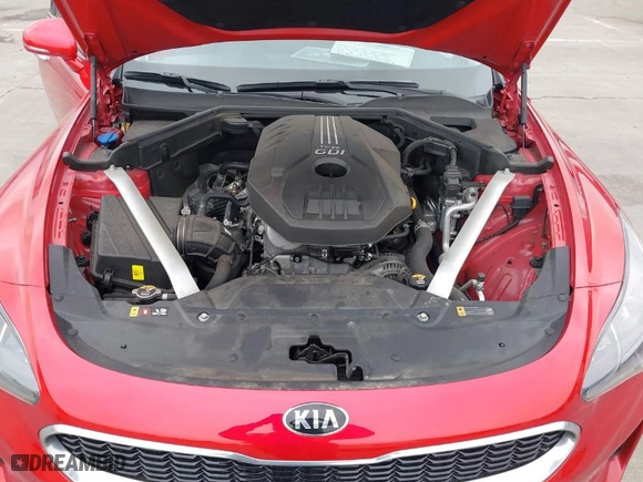 2019 Kia Stinger with VIN KNAE15LA7K6063792, listed as a IAAI auction lot 41490932 with 19,806 mi miles. Bid and sale history available at carsss.com. Image 10.