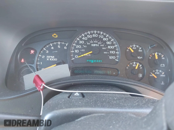 2005 Chevrolet Avalanche LS with VIN 3GNEC12ZX5G182122, listed as a IAAI auction lot 41377166 with 239,987 mi miles and . Bid and sale history available at DreamBid. Image 7.