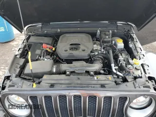 2022 Jeep Wrangler Unlimited Sahara with VIN 1C4HJXENXNW244773, listed as a Copart auction lot 59694095 with 21,871 mi miles and Salvage title. Bid and sale history available at DreamBid. Image 12.