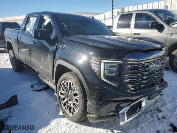 2023 GMC Sierra 1500 Denali Ultimate with VIN 1GTUUHEL4PZ141828, listed as a Copart auction lot 87433344 with 18,903 mi miles and Salvage Title. Bid and sale history available at carsss.com. Image 4.