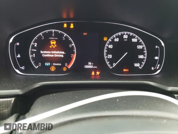 2019 Honda Accord Sport with VIN 1HGCV2E37KA010603, listed as a Copart auction lot 70978034 with 125,552 mi miles and Salvage title. Bid and sale history available at DreamBid. Image 9.