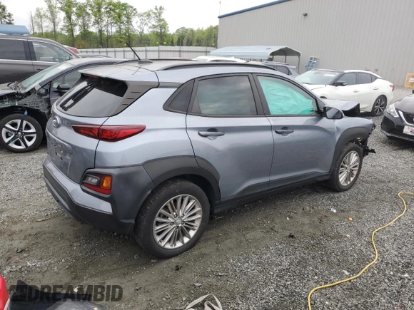 2021 Hyundai Kona SEL with VIN KM8K22AA9MU702799, listed as a Copart auction lot 52349725 with 45,980 mi miles and Salvage Title. Bid and sale history available at carsss.com. Image 3.