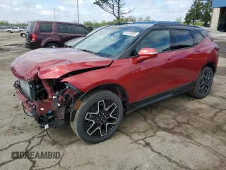 2024 Chevrolet Blazer RS with VIN 3GNKBKRS5RS194475, listed as a Copart auction lot 55123695 with 6,341 mi miles and Clean title. Bid and sale history available at DreamBid. Image 1.