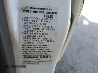 2001 Isuzu Rodeo S z VIN 4S2DM58W114306215, wystawiony jako Copart lot #85287914 z przebiegiem 157 844 mil mil oraz Szkoda całkowita • Salvage title. Historia ofert i sprzedaży dostępna na DreamBid. Obrazek 14.