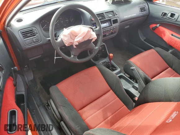 1996 Honda Civic CX with VIN 2HGEJ6329TH119752, listed as a Copart auction lot 45760035 with 191,895 mi miles and Salvage Title. Bid and sale history available at carsss.com. Image 8.