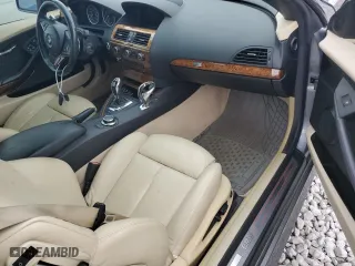 2008 BMW 6 Series 650i with VIN WBAEB53538CX62802, listed as a Copart auction lot 71491984 with 84,252 mi miles and Salvage Title. Bid and sale history available at carsss.com. Image 8.