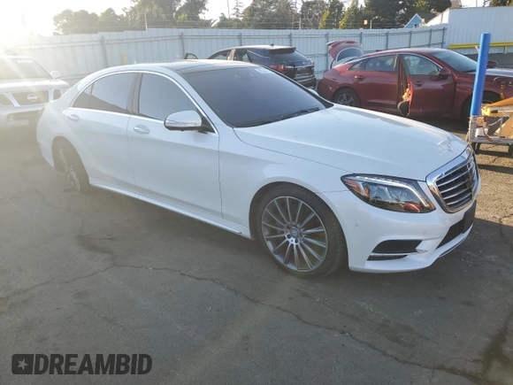 2016 Mercedes-Benz S 550 with VIN WDDUG8CBXGA212892, listed as a Copart auction lot 43206735 with 75,907 mi miles and Salvage Title. Bid and sale history available at carsss.com. Image 4.