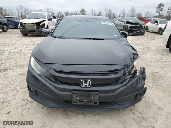 2021 Honda Civic Sedan Sport with VIN 2HGFC2F8XMH527895, listed as a Copart auction lot 46452195 with 91,402 mi miles and Salvage Title. Bid and sale history available at carsss.com. Image 5.