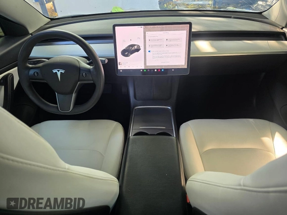 2021 Tesla Model 3 Standard Range Plus with VIN 5YJ3E1EA1MF871146, listed as a Copart auction lot 55633575 with 72,492 mi miles and Salvage Title. Bid and sale history available at DreamBid. Image 9.