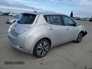 2015 Nissan LEAF SL with VIN 1N4AZ0CP3FC326441, listed as a Copart auction lot 50763835 with 120,373 mi miles and Salvage title. Bid and sale history available at DreamBid. Image 3.