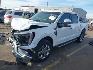 2023 Ford F-150 XL with VIN 1FTFW1E85PKF14275, listed as a IAAI auction lot 41301618 with 1 mi miles. Bid and sale history available at carsss.com. Image 2.