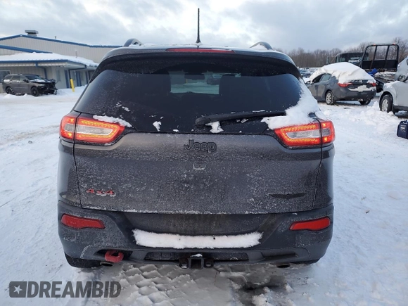 2017 Jeep Cherokee Trailhawk L Plus with VIN 1C4PJMBS2HD228037, listed as a Copart auction lot 41365075 with 84,479 mi miles and Salvage Title. Bid and sale history available at carsss.com. Image 6.