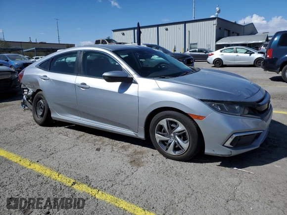 2019 Honda Civic LX with VIN 2HGFC2F66KH548402, listed as a Copart auction lot 51483625 with 70,762 mi miles and Salvage Title. Bid and sale history available at DreamBid. Image 4.