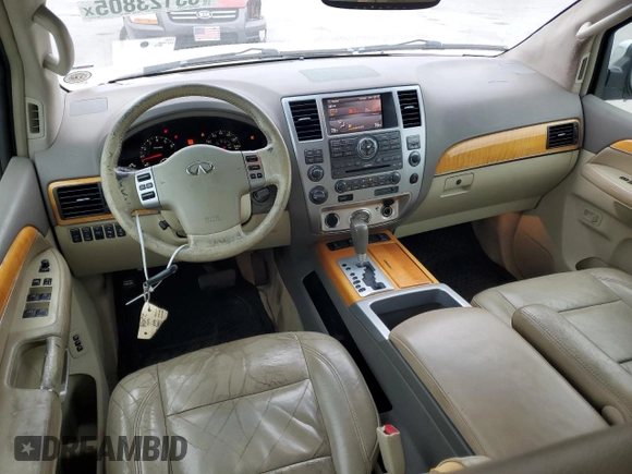 2008 Infiniti QX56 z VIN 5N3AA08C18N907177, wystawiony jako Copart lot #53123805 z przebiegiem 234 804 mil mil oraz Szkoda całkowita • Salvage title. Historia ofert i sprzedaży dostępna na DreamBid. Obrazek 8.
