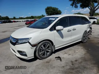 2019 Honda Odyssey Elite с VIN 5FNRL6H98KB091527, выставлен на аукционе Copart как лот 60927275 с пробегом 70 757 миль миль и На запчасти • Non repairable. История ставок и продаж доступна на DreamBid. Изображение 1.