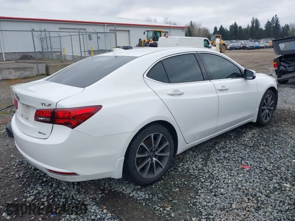 2015 Acura TLX V6 Tech with VIN 19UUB3F57FA009086, listed as a IAAI auction lot 41735411 with 212,203 mi miles. Bid and sale history available at carsss.com. Image 4.