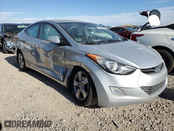 2013 Hyundai Elantra GLS with VIN 5NPDH4AE5DH327546, listed as a Copart auction lot 57736934 with 117,412 mi miles and Salvage title. Bid and sale history available at DreamBid. Image 4.