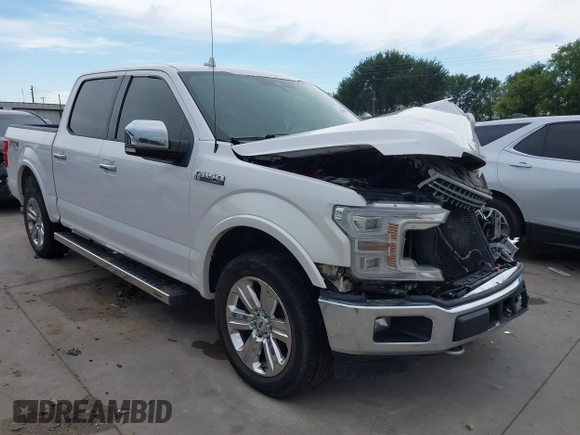 2018 Ford F-150 XL z VIN 1FTEW1EG1JKC32919, wystawiony jako IAAI lot #42486820 z przebiegiem 166 382 mil mil oraz . Historia ofert i sprzedaży dostępna na DreamBid. Obrazek 1.