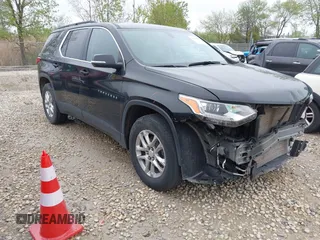 2021 Chevrolet Traverse LT z VIN 1GNERHKW0MJ218426, wystawiony jako IAAI lot #42178273 z przebiegiem 76 545 mil mil oraz . Historia ofert i sprzedaży dostępna na DreamBid. Obrazek 1.