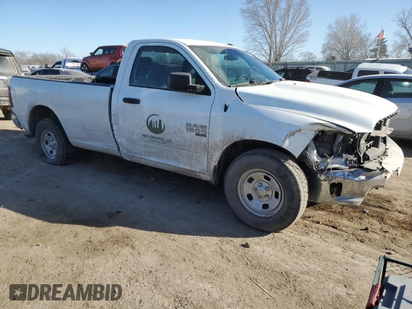 2022 Ram 1500 Tradesman with VIN 3C6JR6DG2NG374477, listed as a Copart auction lot 47071815 with 13,772 mi miles and Salvage title. Bid and sale history available at DreamBid. Image 4.