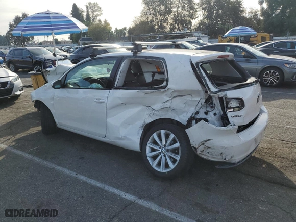 2010 Volkswagen Golf with VIN WVWBB7AJ8AW256050, listed as a Copart auction lot 82827394 with 0 mi miles and Salvage Title. Bid and sale history available at carsss.com. Image 2.